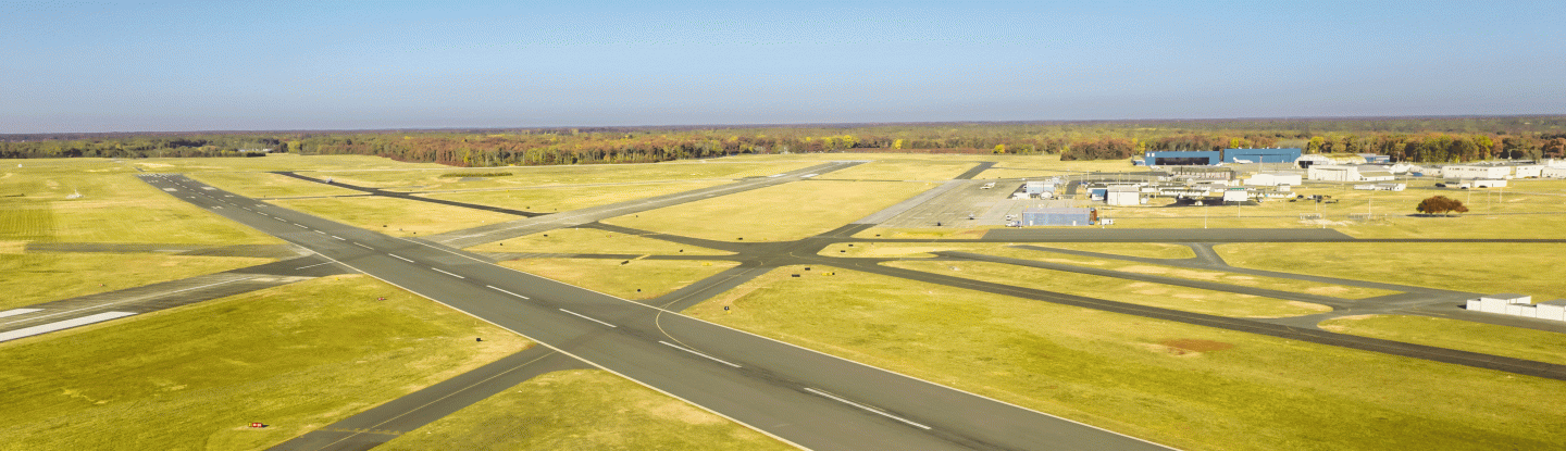 Welcome to Millville Executive Airport | Aerial View of Runways